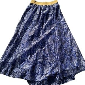Elegant Blue‎ Lace Skirt